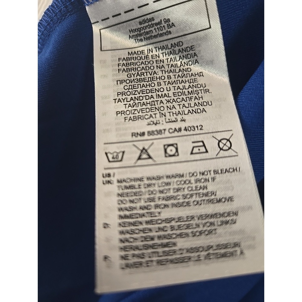 Adidas Men's Large Aeroready Shirt Blue Training Tee Moisture Wicking 3‎ Stripes - Picture 7 of 12